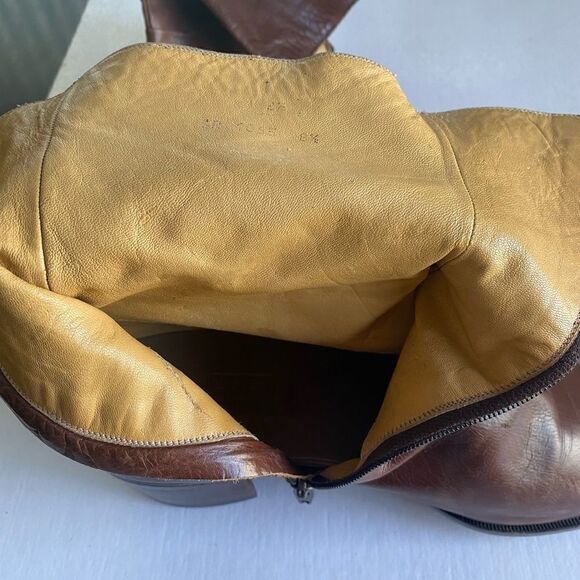 DI FABRIZIO (Rare) Men’s Genuine Leather Custom Handmade Brown Boots Size 8.5 main image 15